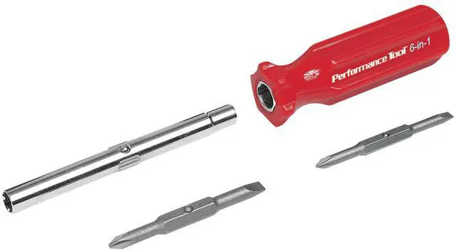 Alt view image 3 of 7 - W975 6-in-1 Quick Change Screwdriver With Hex Torque Handle, Chrome Vanadium Steel