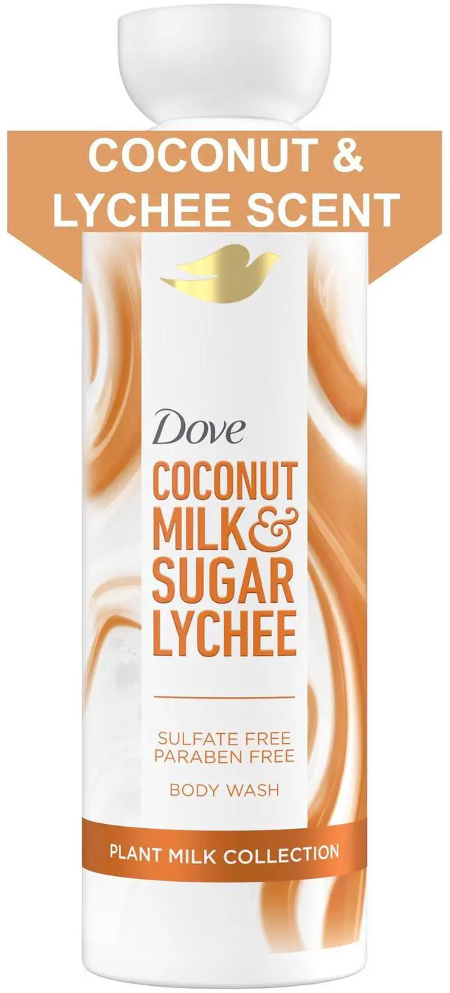 Main image of Plant Milk Body Wash Coconut & Lychee, 17.5 fl oz I Plant milk body wash with coconut milk blend and tropical lychee scent for soft, moisturized and healthy-looking skin