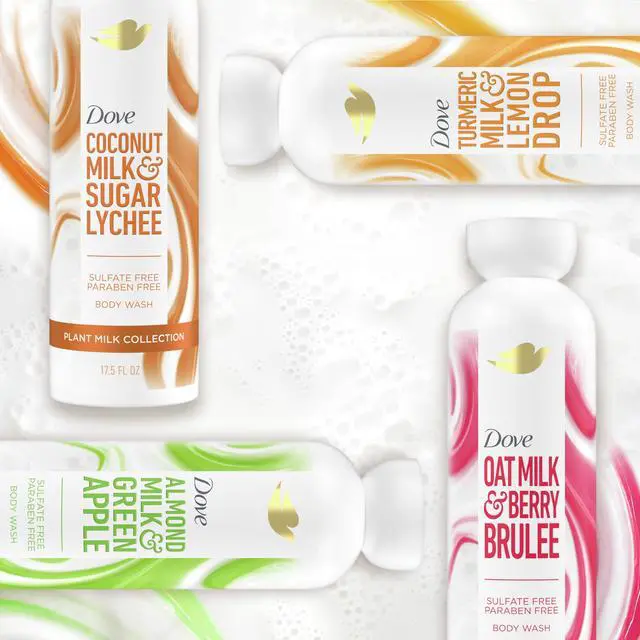 Alt view image 6 of 6 - Plant Milk Body Wash Coconut & Lychee, 17.5 fl oz I Plant milk body wash with coconut milk blend and tropical lychee scent for soft, moisturized and healthy-looking skin