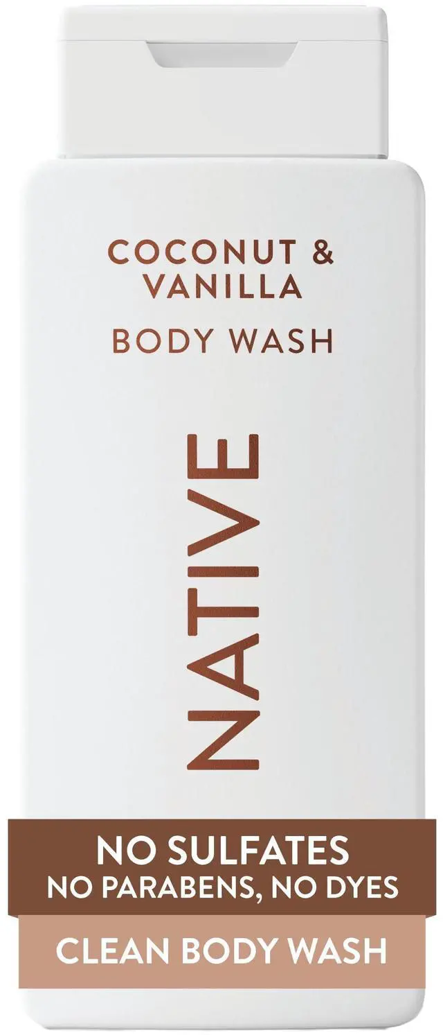 Main image of Clean Body Wash, Gentle & pH-balanced for Sensitive Skin, 24-Hr Freshness for Women & Men, Vegan & Cruelty-Free, Free of Sulfates, Parabens & Phthalates, Coconut & Vanilla, 18fl oz