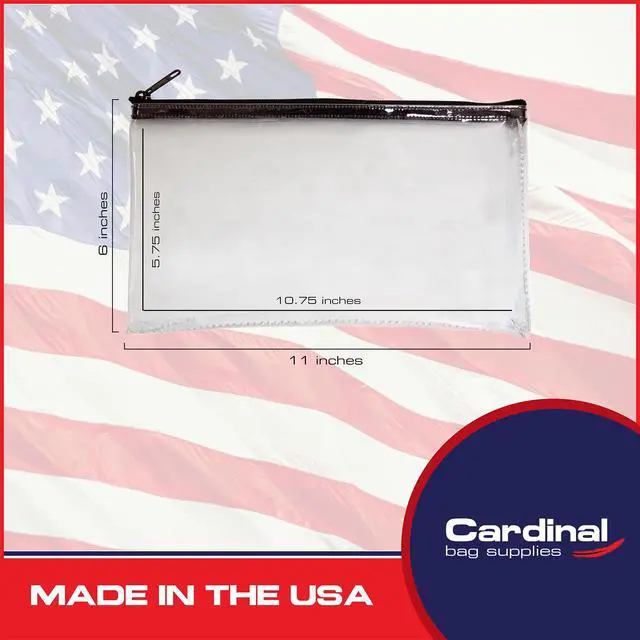 Alt view image 2 of 6 - Multi-Purpose Zipper Bag, Clear, 11 x 6 Inch