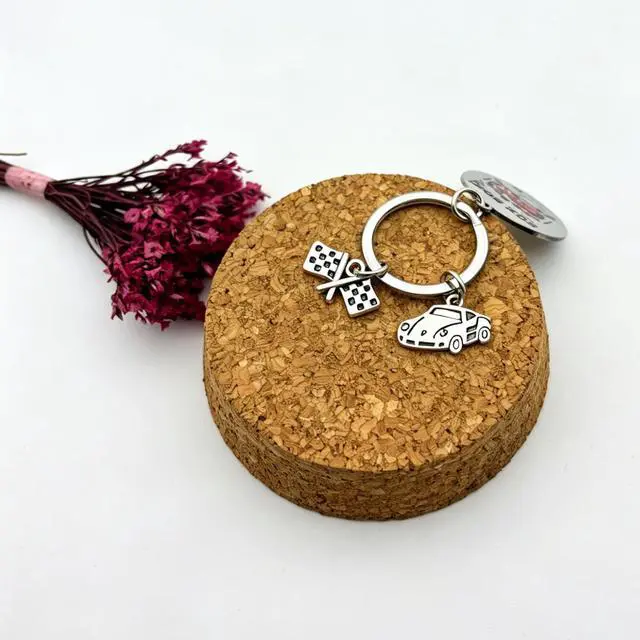 Alt view image 4 of 7 - Racing Gifts for Boys F1 Race Car Gifts for Teens Race Lovers Drag Racing Enthusiast Keychain Motorcross Motorcycle Dirt Bike Gift for Women Men Pouch Gift for Graduation Christmas Birthday