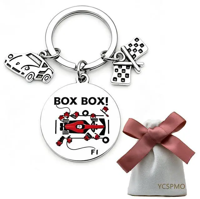 Alt view image 2 of 7 - Racing Gifts for Boys F1 Race Car Gifts for Teens Race Lovers Drag Racing Enthusiast Keychain Motorcross Motorcycle Dirt Bike Gift for Women Men Pouch Gift for Graduation Christmas Birthday