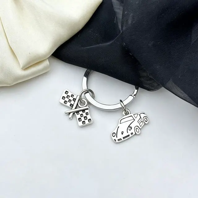 Alt view image 7 of 7 - Racing Gifts for Boys F1 Race Car Gifts for Teens Race Lovers Drag Racing Enthusiast Keychain Motorcross Motorcycle Dirt Bike Gift for Women Men Pouch Gift for Graduation Christmas Birthday