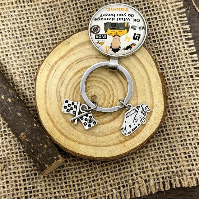 Alt view image 3 of 7 - Racing Gift Keychain Race Enthusiast Gift Christmas Birthday Gifts for F1 Motorcycle Rooster Lovers Motorsport Gift Race Car Gift Ideas for Men Boys Dad Husband Boyfriend Dirt Bike Drag Car Lover