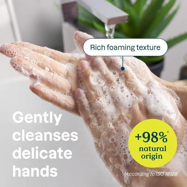 Alt view image 3 of 7 - Hand Soap for Sensitive Skin Enriched with Oat, EWG Verified, Dermatologically Tested, Vegan, Extra Gentle, Unscented, 16 Fl Oz