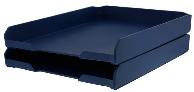 Alt view image 2 of 4 - Office Konnect Letter Tray, Fits 9.75" x 12" Sized Documents, Blue