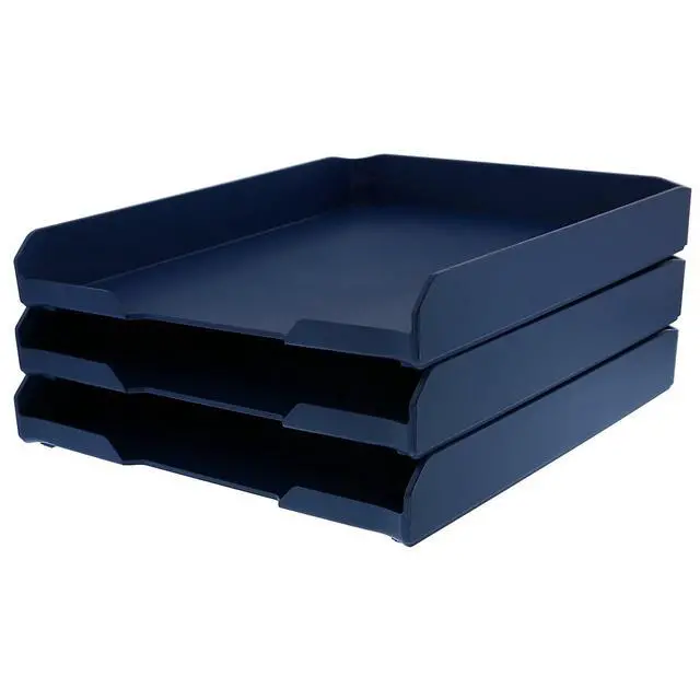 Alt view image 3 of 4 - Office Konnect Letter Tray, Fits 9.75" x 12" Sized Documents, Blue