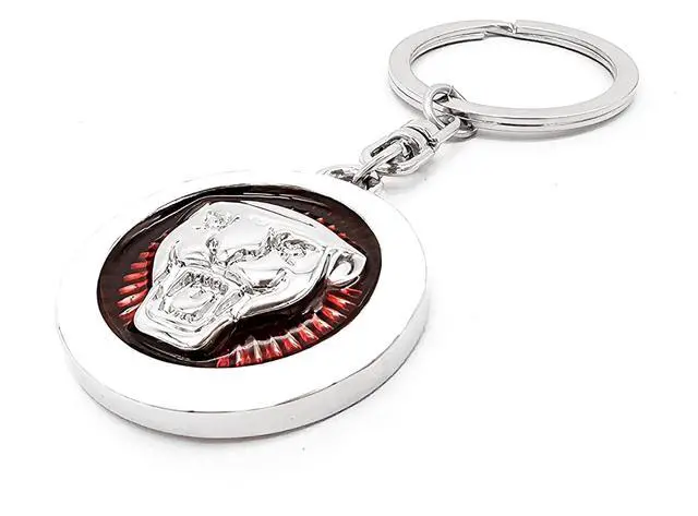 Main image of Alloyed 3D Metal Car Keychain, Universal Size Keyring for Men and Women, Car Key Ring Gift (Red)