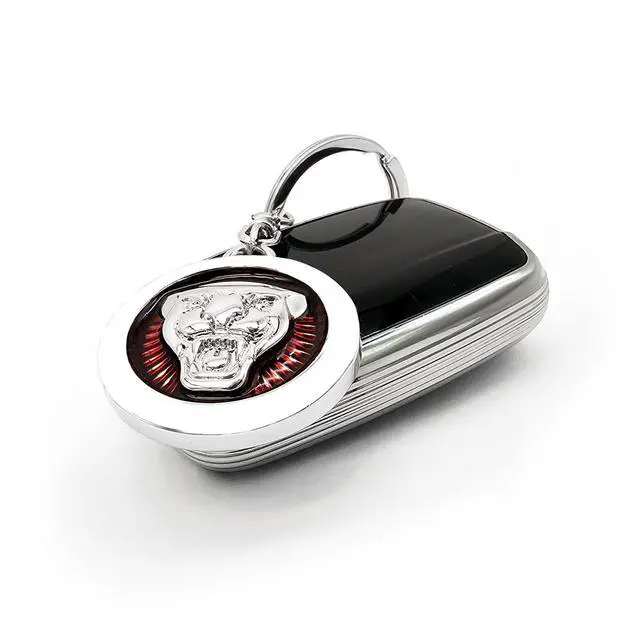 Alt view image 3 of 3 - Alloyed 3D Metal Car Keychain, Universal Size Keyring for Men and Women, Car Key Ring Gift (Red)