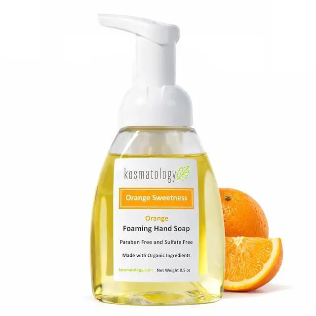 Main image of Organic Foaming Hand Soap | Orange Sweetness Moisturizing Hand Wash | Clean Ingredients, Infused with Essential Oils (8.5 fl oz)