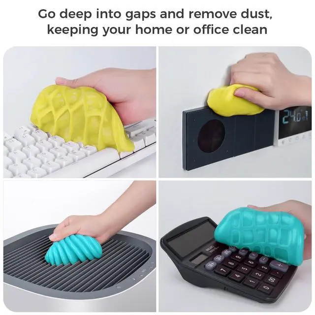 Alt view image 4 of 7 - Car Cleaning Gel 2Pack Car Clean Putty, Universal Car Interior Cleaner Slime, Perfect Keyboard Cleaning Kit Supplies, Auto Detailing Tools Accessories, Dust Remover Gifts for Men Women