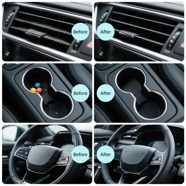 Alt view image 6 of 7 - Car Cleaning Gel 2Pack Car Clean Putty, Universal Car Interior Cleaner Slime, Perfect Keyboard Cleaning Kit Supplies, Auto Detailing Tools Accessories, Dust Remover Gifts for Men Women