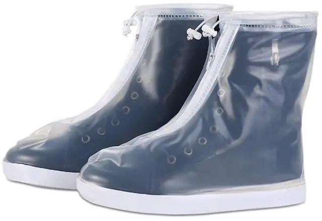Main image of Waterproof Shoe Covers - Boot Covers Shoe Covers for Rain Overshoes Reusable Over Shoes Galoshes Shoe Protectors with Waterproof Zipper Not-Slip Rain Shoe Covers for Women and Men