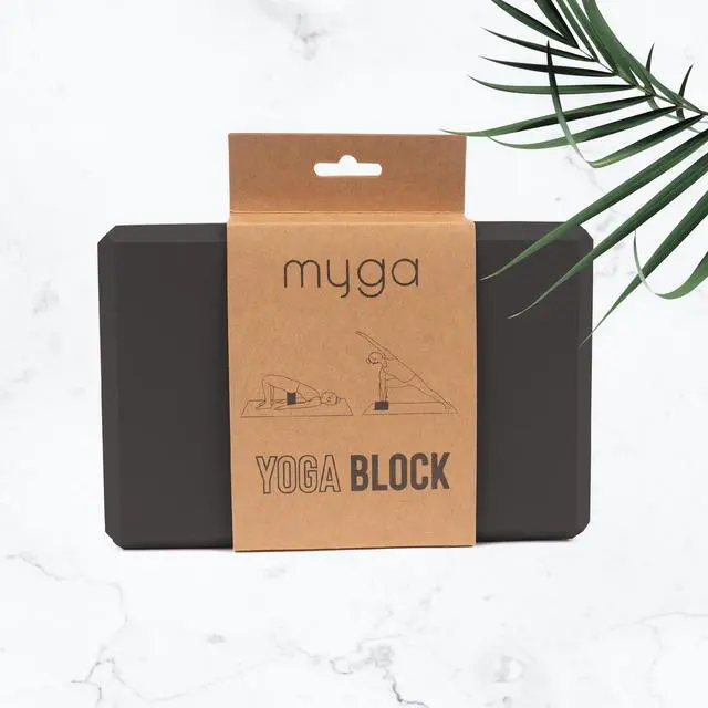 Alt view image 2 of 7 - Yoga Block - Lightweight EVA Foam Yoga Brick - High Density Non-Slip Block for Yoga Poses, Pilates, Balance and Flexibility - Black
