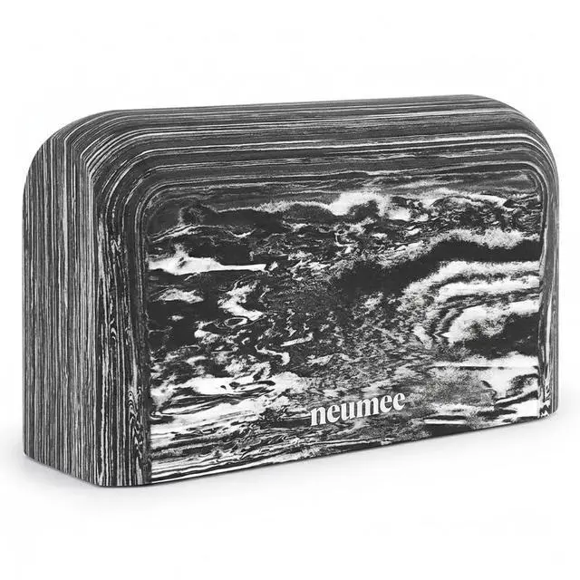 Main image of Yoga Block, EVA Foam Yoga Brick with Arc Shape & Non-Slip Grip, Lightweight Portable Yoga Block for Women Men, Ink Painting Design, Yoga Accessories for Poses, Pilates, Meditation