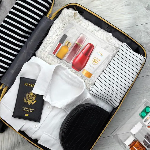 Alt view image 6 of 7 - 24 PCS Mini Clear Makeup Bags 7.9" x 5.9" x 2"