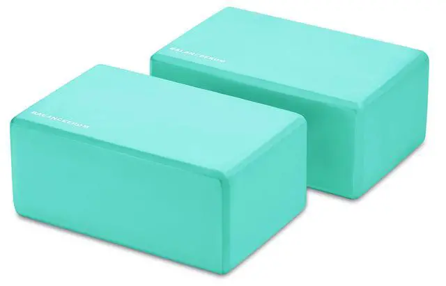 Alt view image 3 of 6 - Set of 2 High Density Yoga Blocks, 9"x6"x4" Each, Pair (Green)