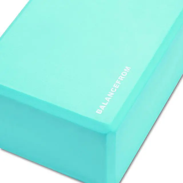 Alt view image 4 of 6 - Set of 2 High Density Yoga Blocks, 9"x6"x4" Each, Pair (Green)