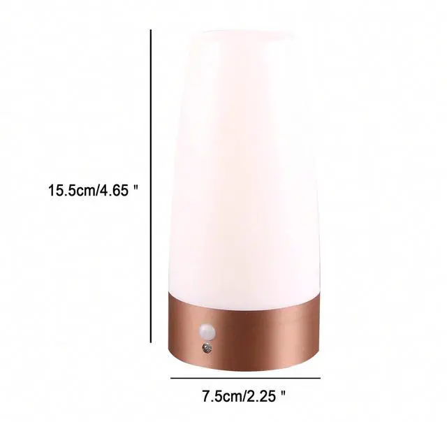 Alt view image 2 of 5 - Retro LED Night Light for Home,Small Lamp with Wireless PIR LED Motion Sensor Indoor/Outdoor,Battery Operated Lamp for Bedroom,Hallway,Kitchen
