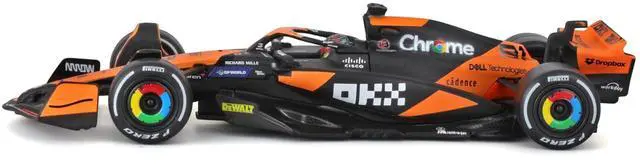 Alt view image 2 of 7 - 1:43 2024 Race McLaren MCL38 with Helmet, Piastri #81