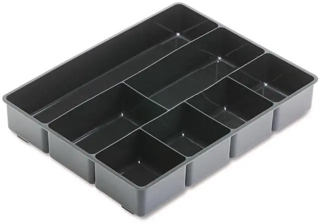 Main image of Extra Deep Desk Drawer Director Tray, Plastic, 11.875 x 15 x 2.5 Inches, Black