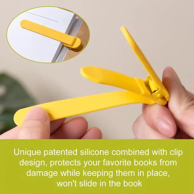 Alt view image 5 of 7 - 9Pcs Automatic Bookmark, Silicone Smart Book Marks for Reading Women, Men, Kids,Cute Unique Book Markers Bookmark Clip Reading Accessories Gifts for Book Lovers