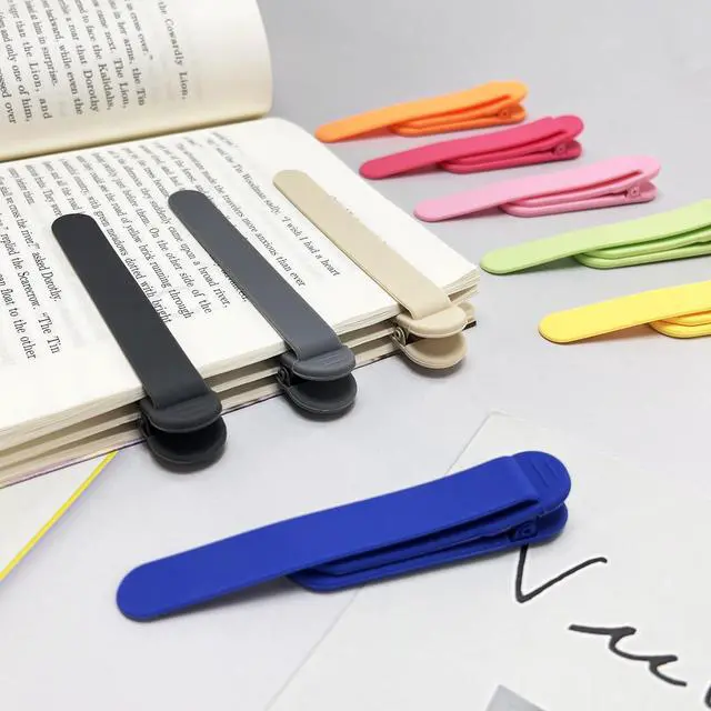 Alt view image 7 of 7 - 9Pcs Automatic Bookmark, Silicone Smart Book Marks for Reading Women, Men, Kids,Cute Unique Book Markers Bookmark Clip Reading Accessories Gifts for Book Lovers