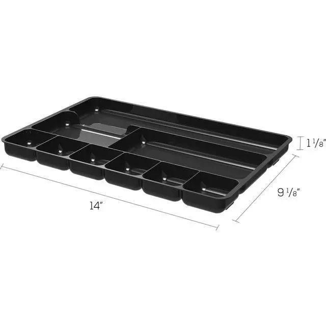 Alt view image 2 of 2 - 38104 Sustainable Office Desktop Organizer, 1" x 14" x 9", Black