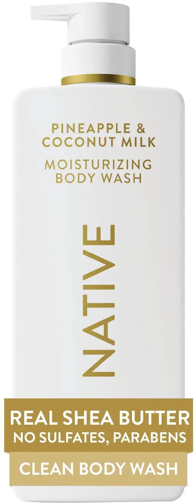 Main image of Moisturizing Body Wash, Clean & Gentle 24-Hour Hydration with Shea Butter, for Sensitive & Dry Skin, for Women & Men, Sulfate-free, Paraben-free, Pineapple & Coconut Milk, 22 fl oz
