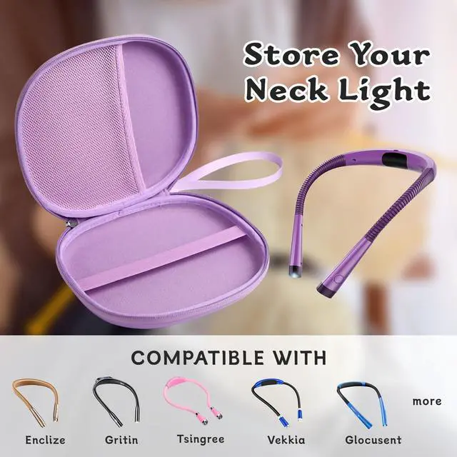 Alt view image 5 of 7 - Case for Book Reading Light Compatible with Glocusent & Gritin