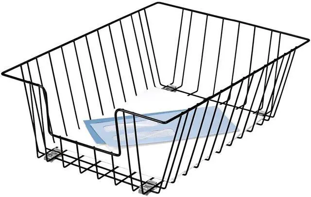 Main image of Workstation Legal Size Desk Tray Organizer, Wire, Black (65112)