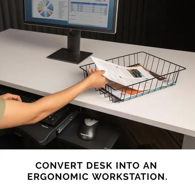 Alt view image 4 of 7 - Workstation Legal Size Desk Tray Organizer, Wire, Black (65112)