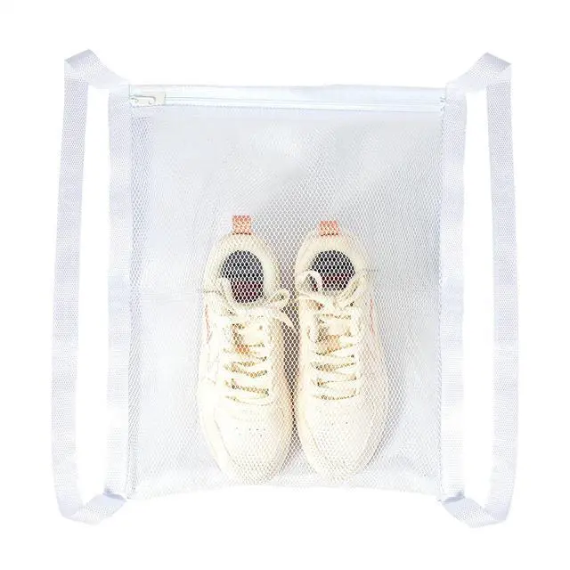 Main image of Sneaker Dryer & Washing Mesh Bag, Honeycomb Laundry Bag with Zipper & Strap, Reusable Shoe Dry Net for Dryer/Washing Machine, Fits Most Dryers (15.7" Size, 1 Pcs)