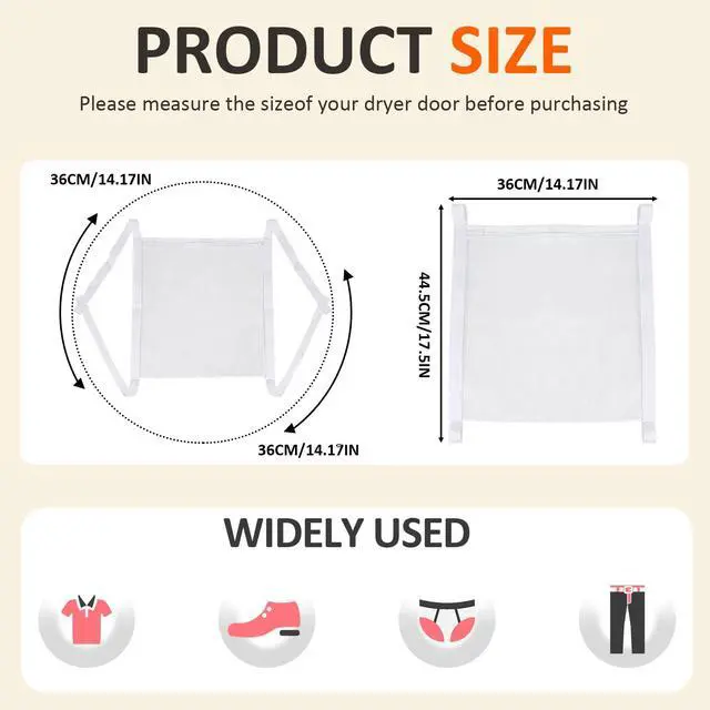 Alt view image 2 of 6 - Sneaker Dryer & Washing Mesh Bag, Honeycomb Laundry Bag with Zipper & Strap, Reusable Shoe Dry Net for Dryer/Washing Machine, Fits Most Dryers (15.7" Size, 1 Pcs)