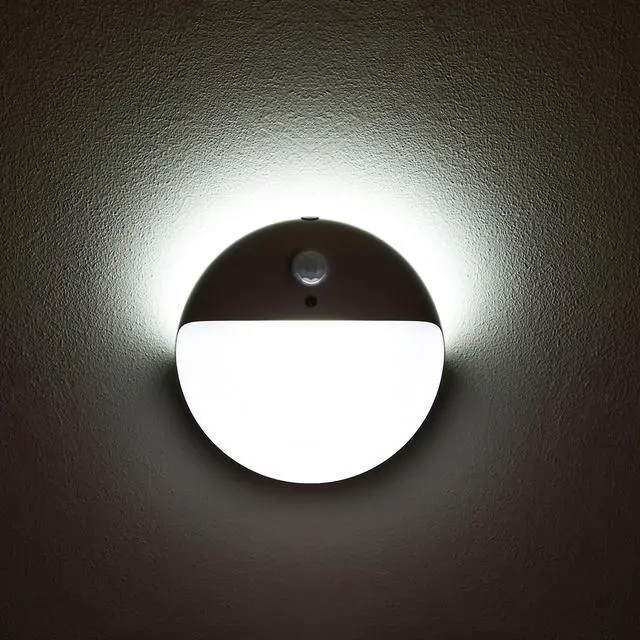 Main image of 2 Pack Battery Night Light, Toilet Lights, 2.6" Small Motion Senor Light, Stick on Lights, 3 Light Modes, Dimmable LED Nightlight for Closet, Stairs, Garage, Cabinet, Toliet, Daylight White
