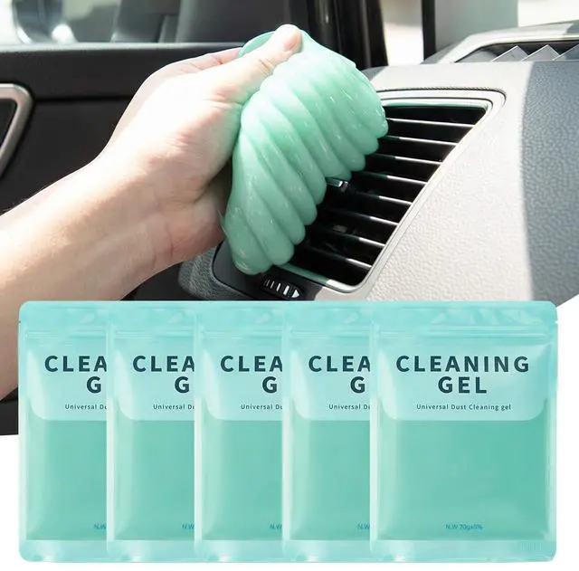 Main image of Car Cleaning Gel (5 Pack) Cleaning Putty Universal Dust Cleaning Car Interior Cleaner Keyboard Dust Remover Car Slime Gifts for Men Women Girl
