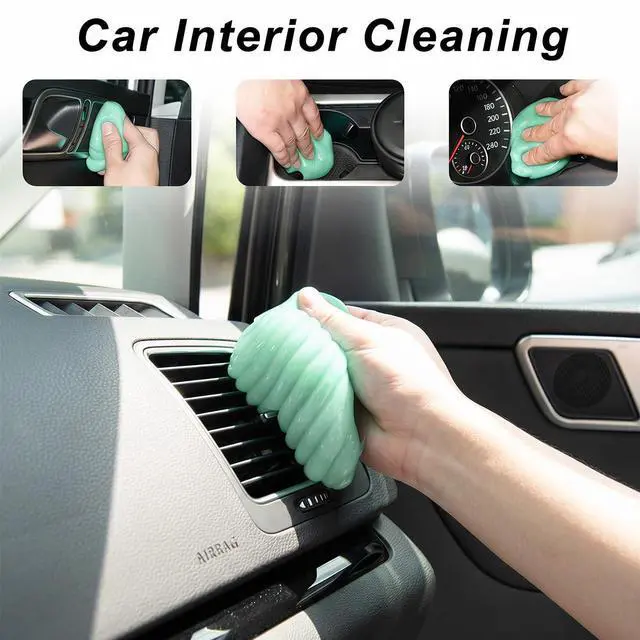 Alt view image 2 of 6 - Car Cleaning Gel (5 Pack) Cleaning Putty Universal Dust Cleaning Car Interior Cleaner Keyboard Dust Remover Car Slime Gifts for Men Women Girl