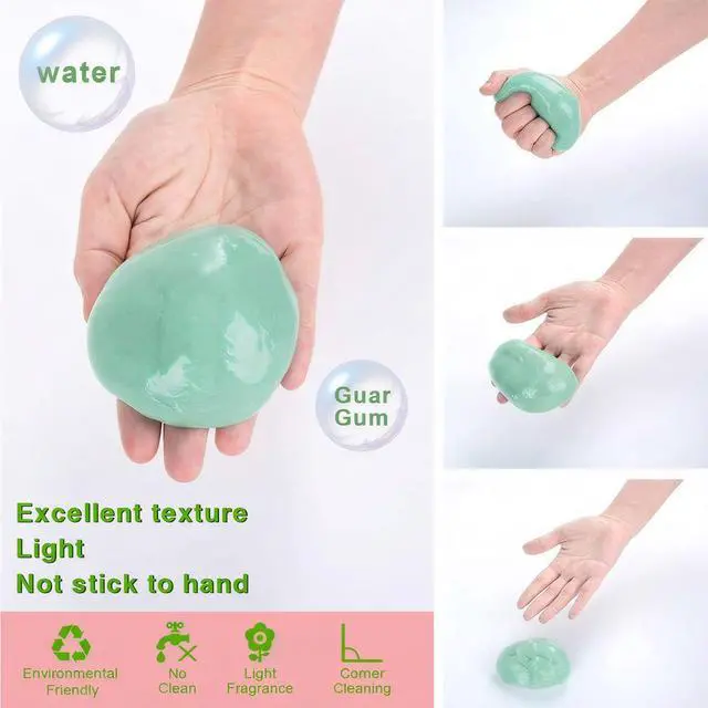 Alt view image 3 of 6 - Car Cleaning Gel (5 Pack) Cleaning Putty Universal Dust Cleaning Car Interior Cleaner Keyboard Dust Remover Car Slime Gifts for Men Women Girl