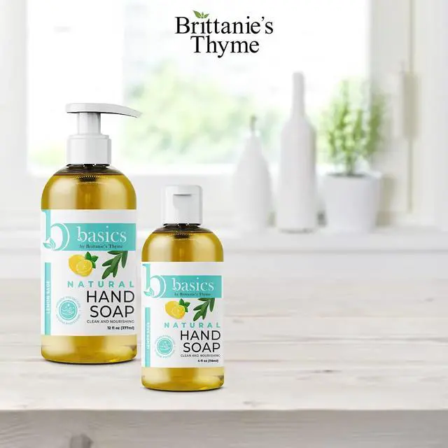 Alt view image 2 of 6 - Basics Natural Hand Soap, Lemon Sage, 12 fl oz, Pack of 3