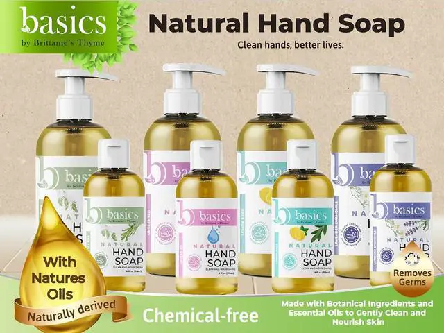 Alt view image 5 of 6 - Basics Natural Hand Soap, Lemon Sage, 12 fl oz, Pack of 3