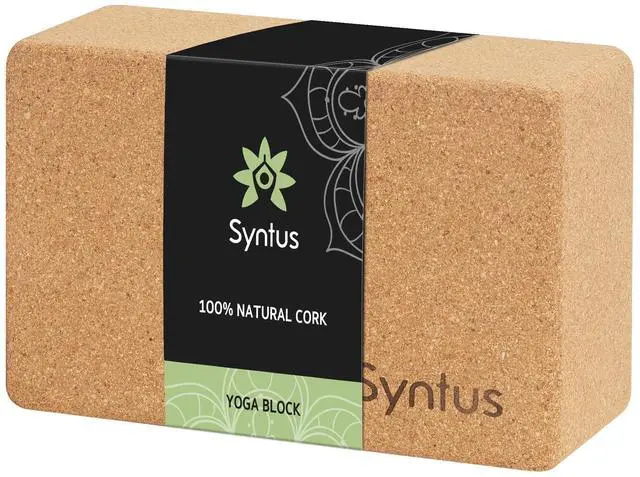 Main image of Yoga Block, Natural Cork 9×6×4 inches Yoga Accessories for Yoga, General Fitness, Pilates and Stretching