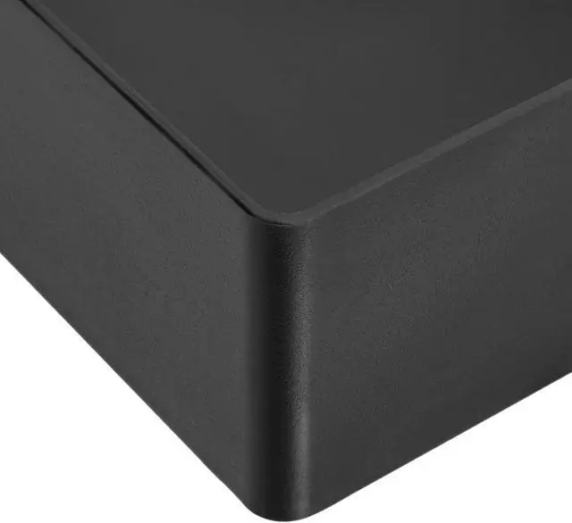 Alt view image 6 of 7 - Rectangular Plastic Desk Organizer Bundle, 3 Pieces with Half Accessory Tray, Small, Black