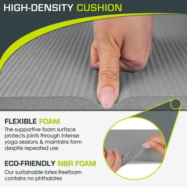Alt view image 3 of 6 - Extra Thick Yoga Knee Pad and Elbow Cushion 15mm (5/8) Fits Standard Mats for Pain Free Joints in Yoga, Pilates, Floor Workouts