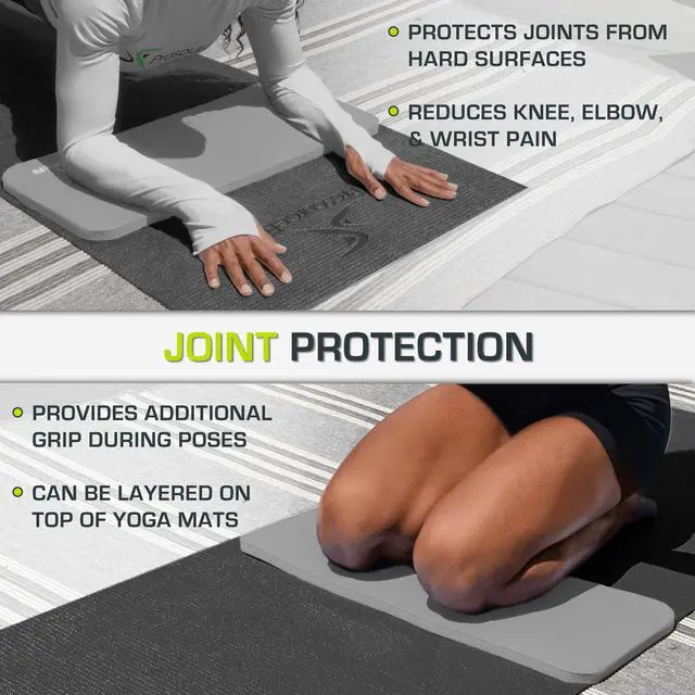 Alt view image 4 of 6 - Extra Thick Yoga Knee Pad and Elbow Cushion 15mm (5/8) Fits Standard Mats for Pain Free Joints in Yoga, Pilates, Floor Workouts