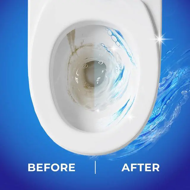 Alt view image 6 of 7 - Toilet Bowl Cleaner Rim Hanger, 6 Count Automatic Bowl Toilet Cleaner, Cleans and Freshens Toilet Bowl, 7 Month (Ocean)