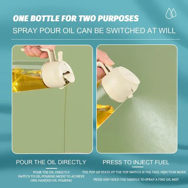 Alt view image 2 of 7 - Maiden 2 In 1 Oil Dispenser - Spray & Pour Cooking Oil Sprayer, Perfect for Kitchen & Barbecues