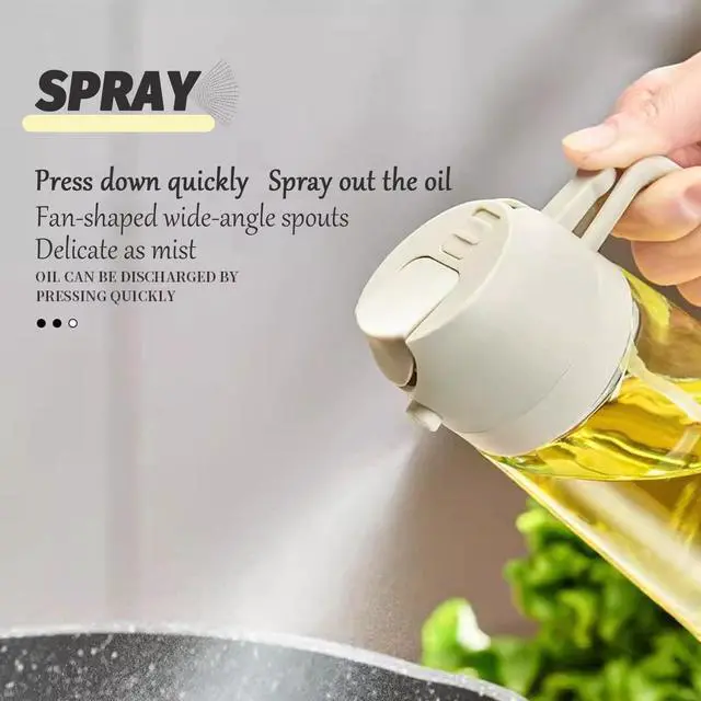 Alt view image 7 of 7 - Maiden 2 In 1 Oil Dispenser - Spray & Pour Cooking Oil Sprayer, Perfect for Kitchen & Barbecues