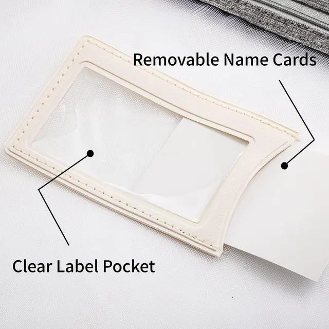 Alt view image 3 of 7 - 4 Pack Student Book Pouches, A4 Mesh Zipper Bag with Handle, File Document Puzzle Bag with Name Card Pocket for Organizing Storage Board Games, School Office Appliances, Convenient to Carry