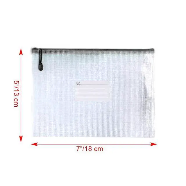 Alt view image 2 of 7 - Pcs-Mesh Zipper Pouches File Bags Puzzle Storage Bags Folders Large Bag Zip Pouch for Office Supplies,Organizing Storage,Board Game Organization-(Multicolor, 5"x 7")